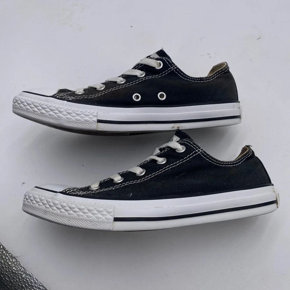 Converse Chuck Taylor All Star Low Sneakers Youth‎ 3 Black Canvas 3J235 Classic